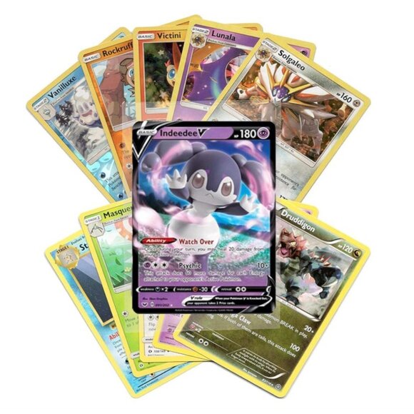 50 POKEMON CARDS Assorted Lot 1 V card & 5 HOLOS Guaranteed! GREAT FOR KIDS! - Picture 5 of 5